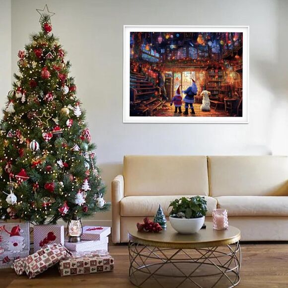 NEW Christmas Puzzle 1000 Pieces, 2024 Christmas Puzzle Family Fun (4234) - Picture 3 of 9